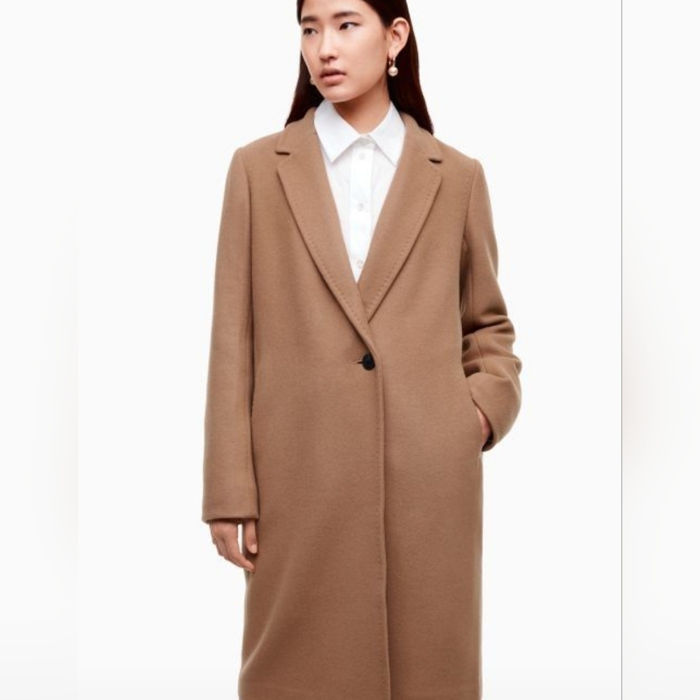 The Aritzia Babaton Stedman Wool Coat - Rich Camel Size XS NWT